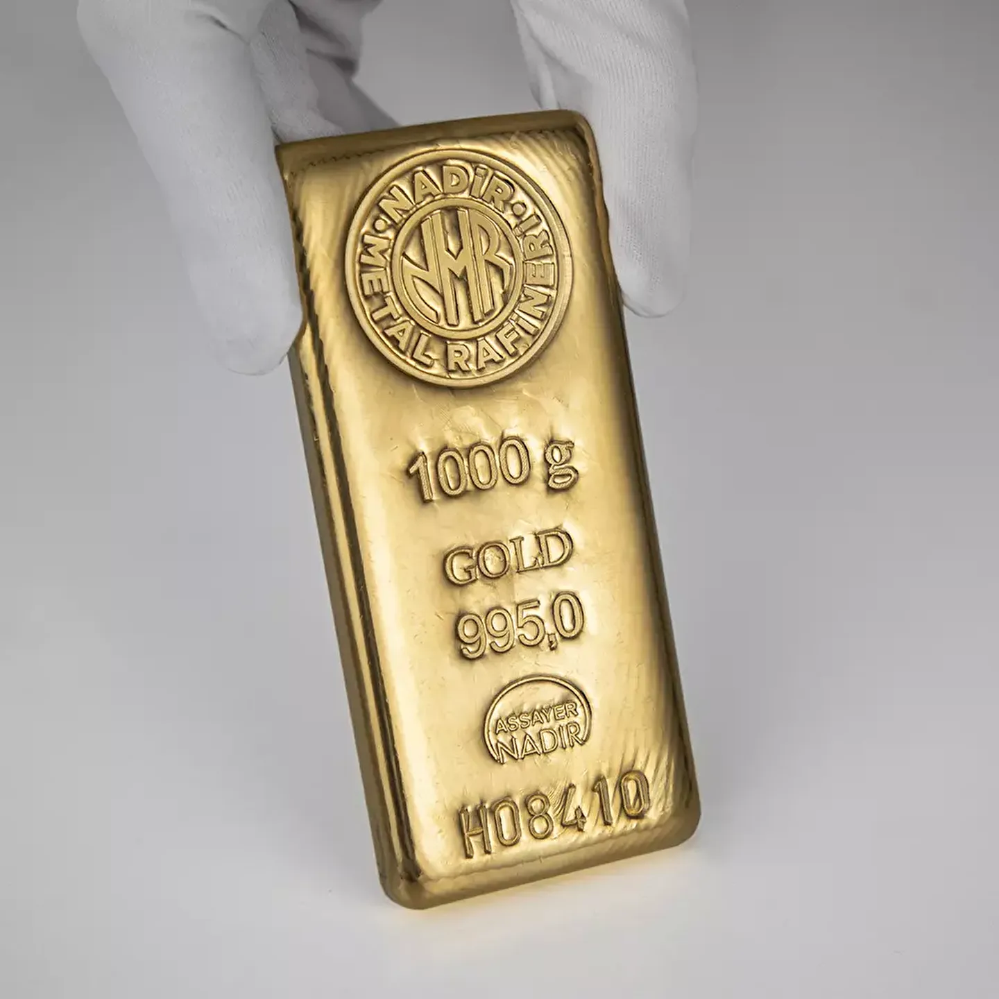 1 Kg Külçe Altın — Nadir Metal Rafineri 995.0 milyem sertifikalı külçe altın