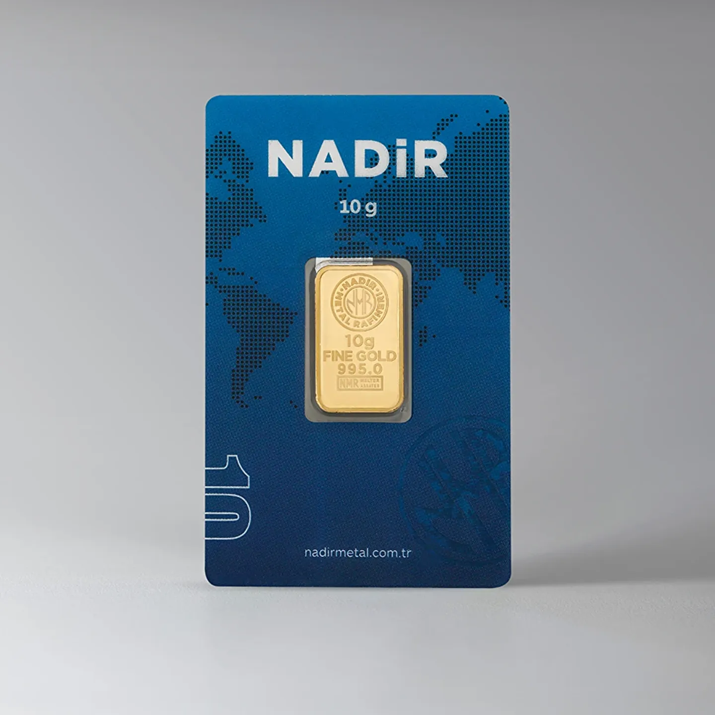 10 Gr Külçe Altın — Nadir Metal Rafineri 995.0 milyem sertifikalı külçe altın