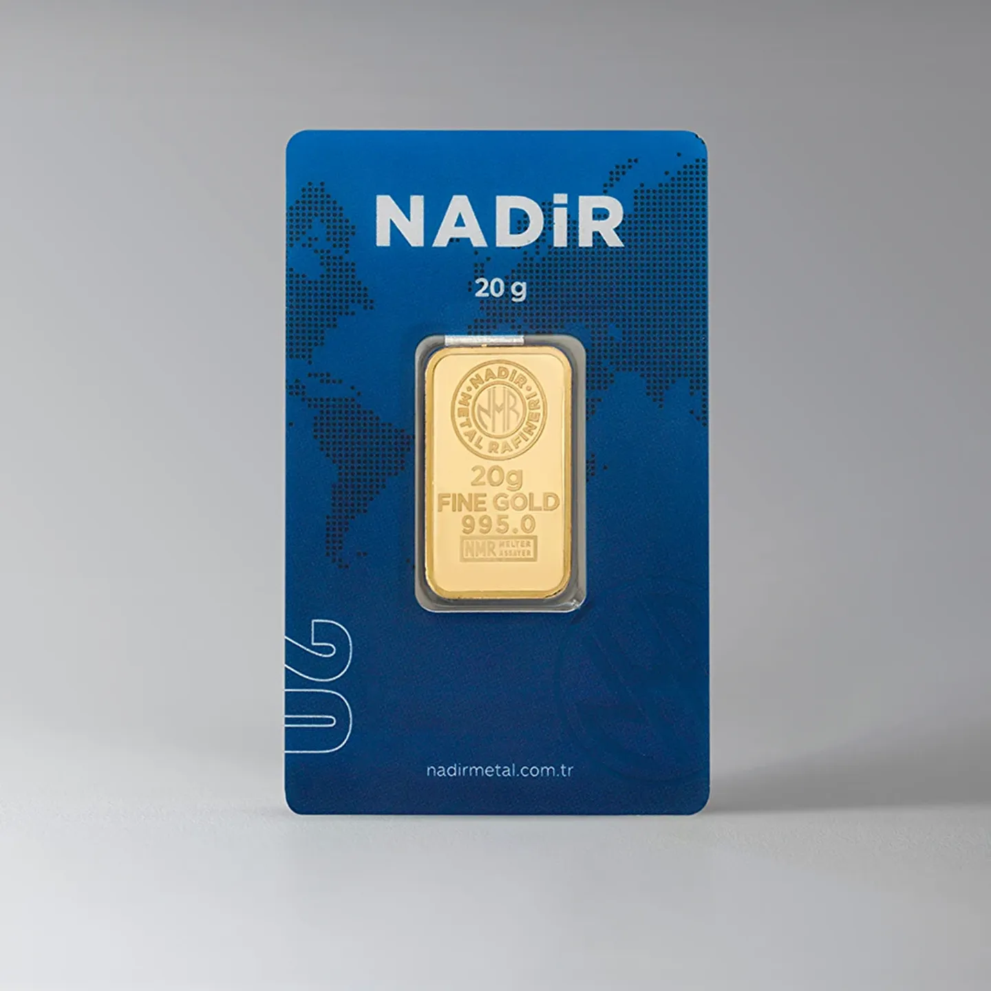 20 Gr Külçe Altın — Nadir Metal Rafineri 995.0 milyem sertifikalı külçe altın